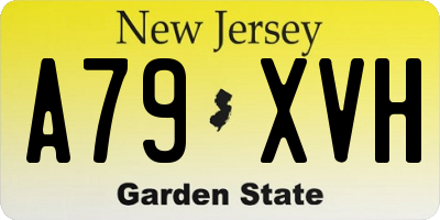NJ license plate A79XVH