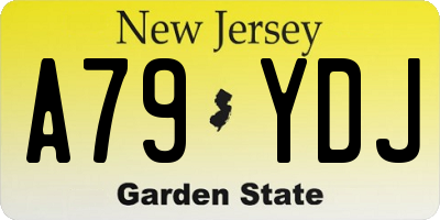 NJ license plate A79YDJ