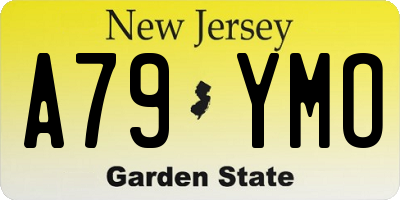 NJ license plate A79YMO
