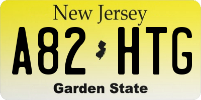 NJ license plate A82HTG
