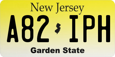 NJ license plate A82IPH