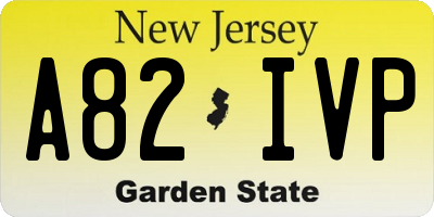 NJ license plate A82IVP