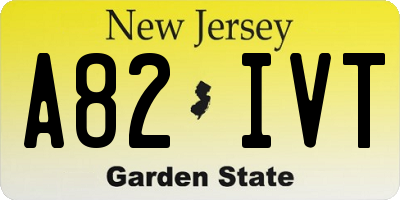 NJ license plate A82IVT