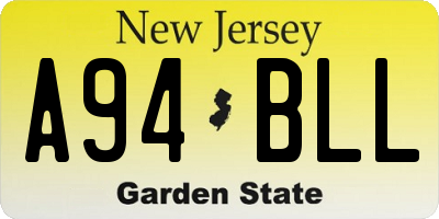 NJ license plate A94BLL