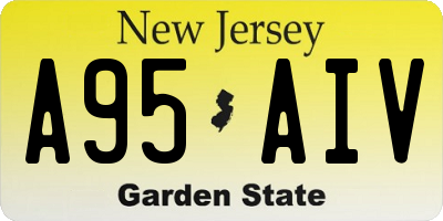 NJ license plate A95AIV