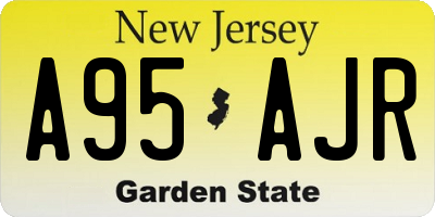 NJ license plate A95AJR