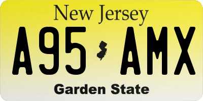 NJ license plate A95AMX