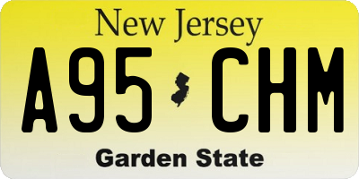 NJ license plate A95CHM