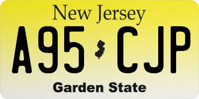NJ license plate A95CJP