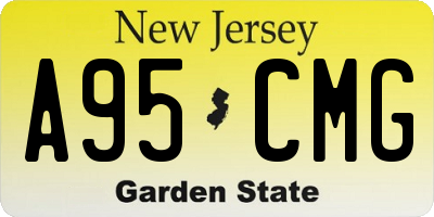 NJ license plate A95CMG