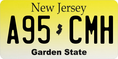NJ license plate A95CMH