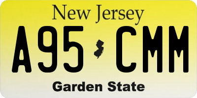 NJ license plate A95CMM