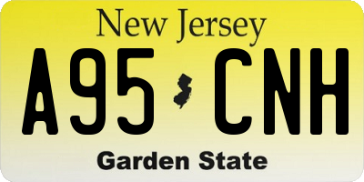 NJ license plate A95CNH