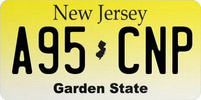 NJ license plate A95CNP