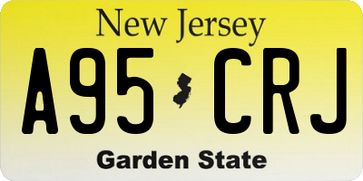 NJ license plate A95CRJ
