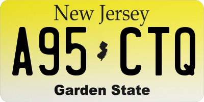 NJ license plate A95CTQ