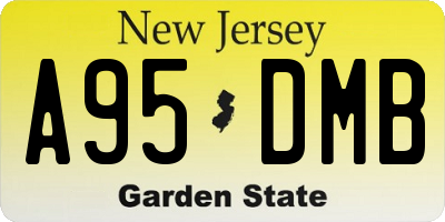 NJ license plate A95DMB