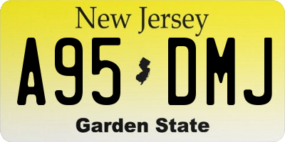 NJ license plate A95DMJ