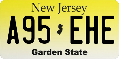 NJ license plate A95EHE