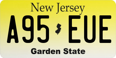 NJ license plate A95EUE
