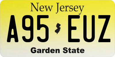 NJ license plate A95EUZ