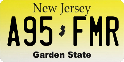 NJ license plate A95FMR
