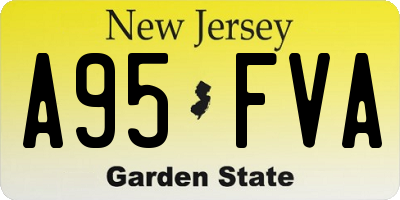 NJ license plate A95FVA