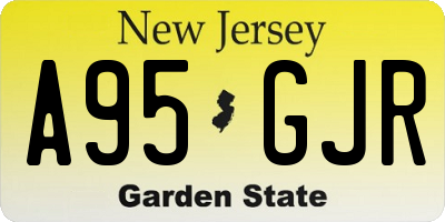 NJ license plate A95GJR