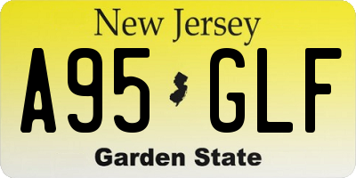 NJ license plate A95GLF