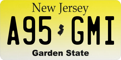 NJ license plate A95GMI