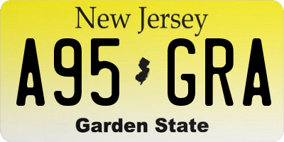 NJ license plate A95GRA