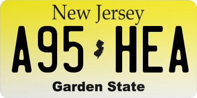 NJ license plate A95HEA