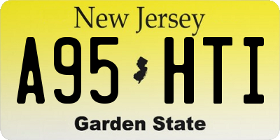 NJ license plate A95HTI