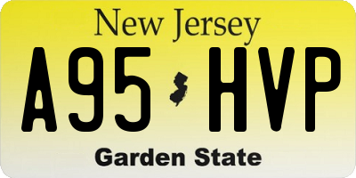 NJ license plate A95HVP