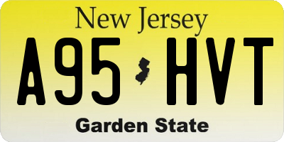 NJ license plate A95HVT