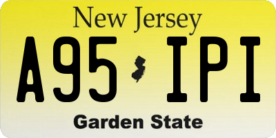 NJ license plate A95IPI
