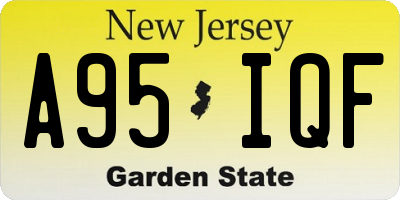 NJ license plate A95IQF