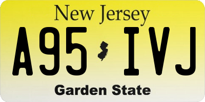 NJ license plate A95IVJ