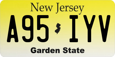 NJ license plate A95IYV