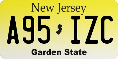 NJ license plate A95IZC