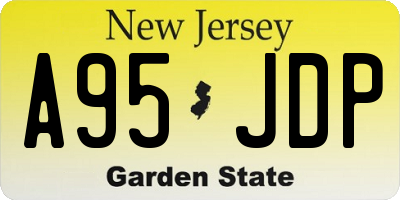 NJ license plate A95JDP
