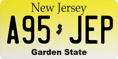 NJ license plate A95JEP