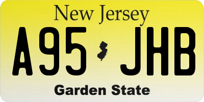 NJ license plate A95JHB