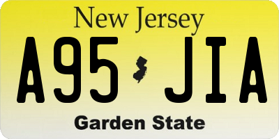 NJ license plate A95JIA