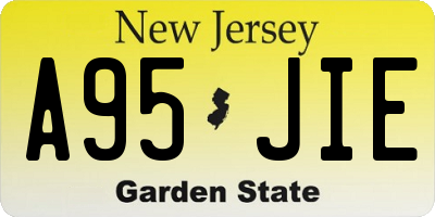 NJ license plate A95JIE