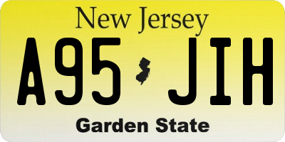 NJ license plate A95JIH