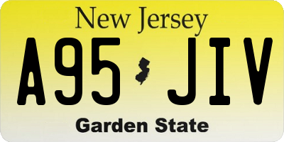 NJ license plate A95JIV