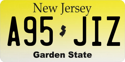 NJ license plate A95JIZ
