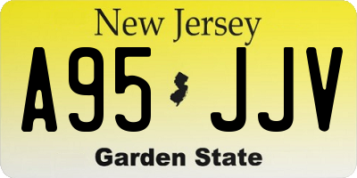 NJ license plate A95JJV