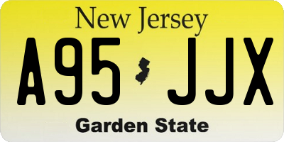 NJ license plate A95JJX